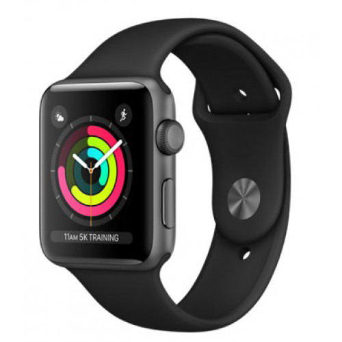 Часы Apple Watch Sport Series 3 42mm GPS Space Gray Aluminum Case Black Sport Band (MQL12) 4/5 б/у