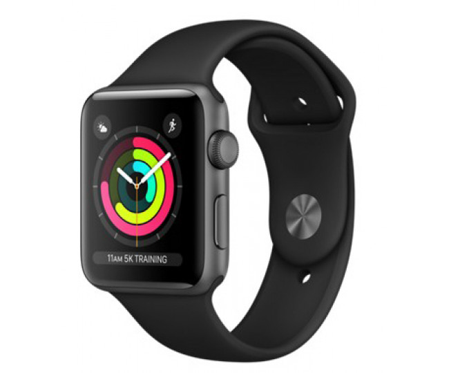 Часы Apple Watch Sport Series 3 42mm GPS Space Gray Aluminum Case Black Sport Band (MQL12) 4/5 б/у