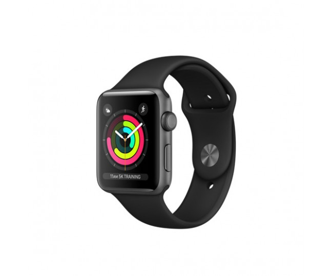 Часы Apple Watch Sport Series 3 42mm GPS Space Gray Aluminum Case Black Sport Band (MQL12) 5/5 б/у