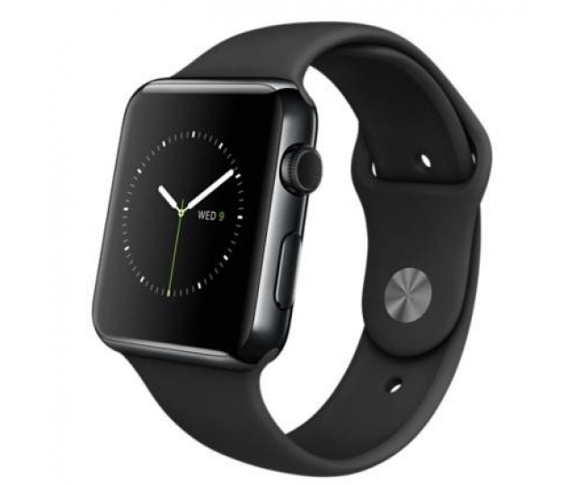 Apple watch 42mm Space Black Stainless Steel case with black sport band (MLC82) 5/5 б/у