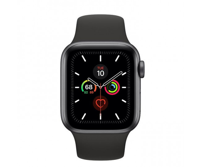 Apple Watch Series 5 (GPS) 40mm Space Gray Aluminum Case with Black Sport Band (MWV82) Б/У