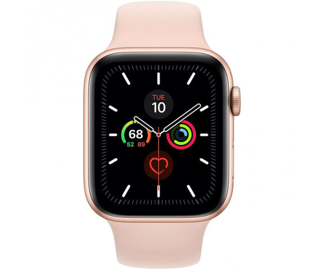 Apple Watch Series 5 44mm Gold Alum. w. Pink Sand Sport b. Gold Alum. (MWVE2) б/у