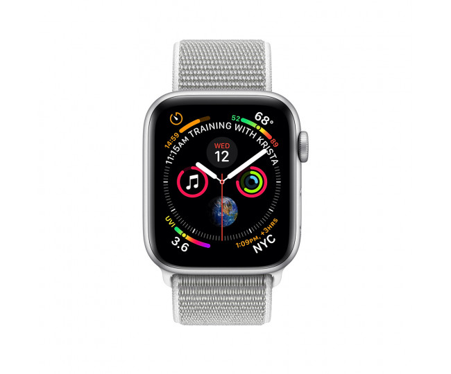 Apple Watch Series 4 (GPS) 44mm Silver Aluminum with Seashell Sport Loop (MU6C2) б/в