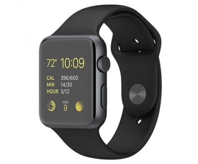 Apple Watch Sport 42mm Space Gray Aluminum Case with Black Sport Band (MJ3T2) 5/5  б/у