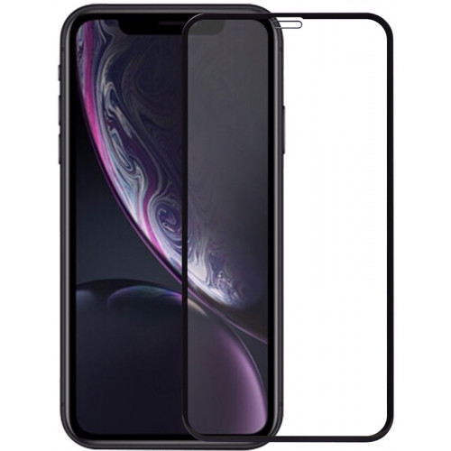 Защитное стекло 5D iPhone XR/11 Black б/к