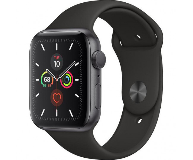 Apple Watch Series 5 GPS + Cell 44mm Space Gray Aluminum Case with Black Sport Band (MWW12, MWWE) б/у