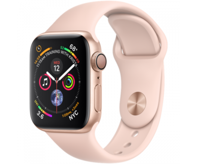 Apple Watch Series 4 40mm Gold Aluminum with Pink Sand Sport Band (MU682) б/у