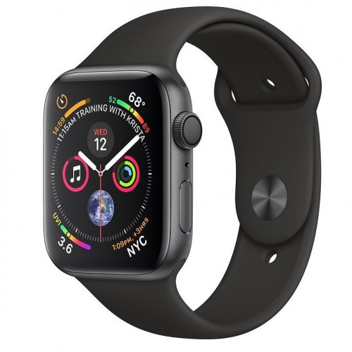 Apple Watch Series 4 GPS 44mm Space Gray Aluminum Case with Black Sport Band (MU6D2) 5/5 б/у