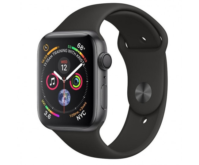 Apple Watch Series 4 GPS 44mm Space Gray Aluminum Case with Black Sport Band (MU6D2) 5/5 б/у