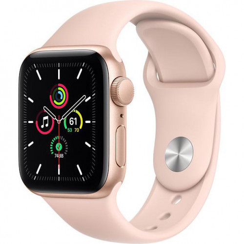 Apple Watch SE 44mm GPS Gold Aluminum Case w. Pink Sand Sport Band (MYDR2) б/в