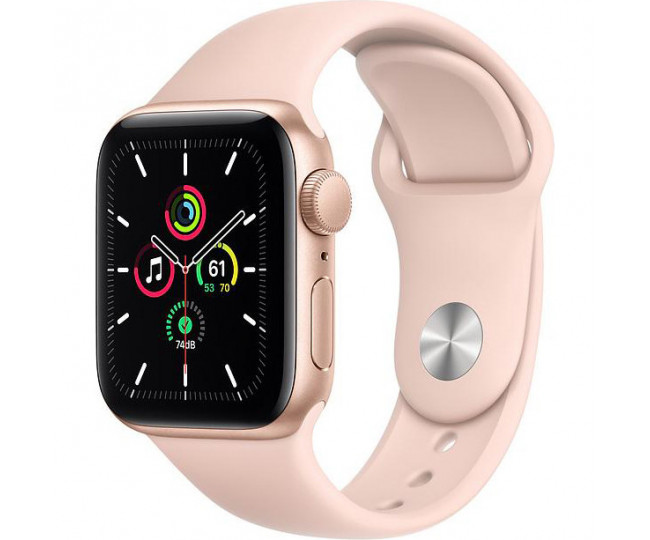 Apple Watch SE 44mm GPS Gold Aluminum Case w. Pink Sand Sport Band (MYDR2) б/в