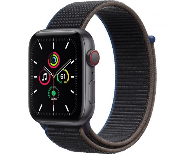 Apple Watch SE GPS + Cellular 44mm Space Gray Aluminum Case with Charcoal Sport L. (MYEU2/MYF12) б/у