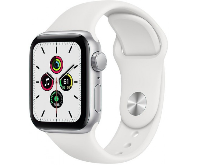 Apple Watch SE GPS 40mm Silver Aluminum Case w. White Sport B. (MYDM2) б/в