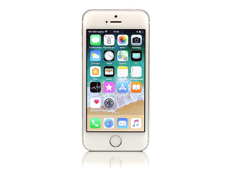 iPhone 5s 64gb, Silver б/у 3/5