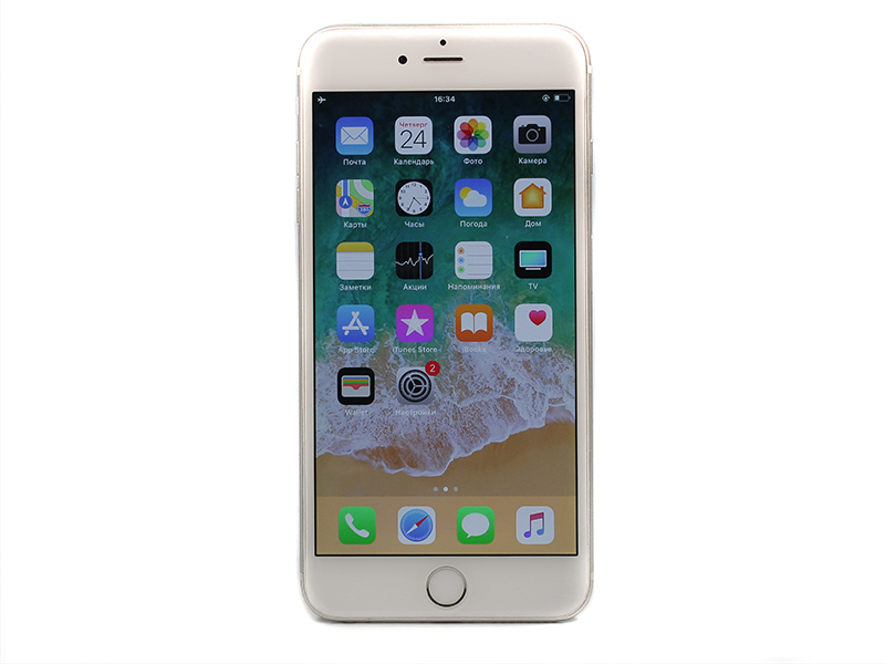 iPhone 6 Plus 64gb, Silver б/у 3/5