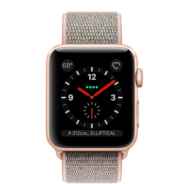 Apple Watch Series 3 GPS + Cellular 38mm Gold Aluminum Case with Pink Sand Sport Loop (MQJU2) б/в