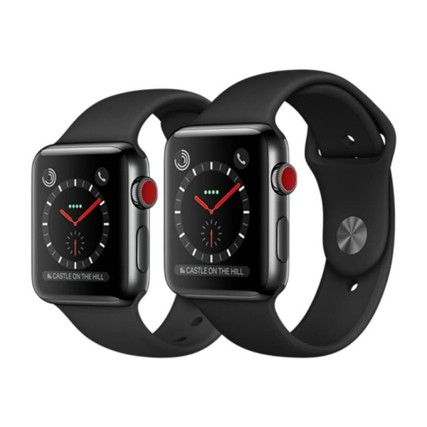 Apple Watch Series 3 GPS + Cel 42mm Space Black Stainless Steel with Black Sport Band (MQK92) б/в