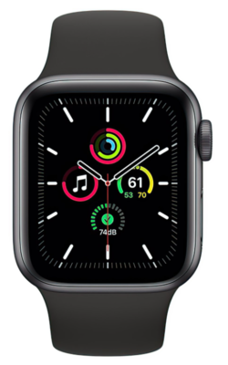 Apple Watch SE GPS + Cellular 44mm Space Gray Aluminum Case with Charcoal Sport L. (MYEU2/MYF12) б/у