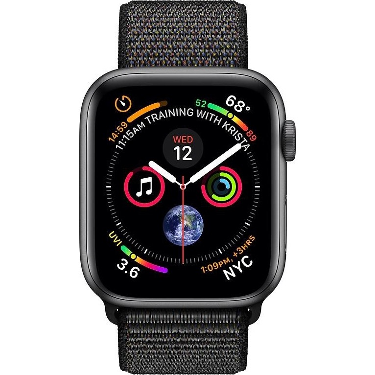 Apple Watch Series 4 GPS 44mm Gray Alum. w. Black Sport l. Gray Alum. (MU6E2) б/у